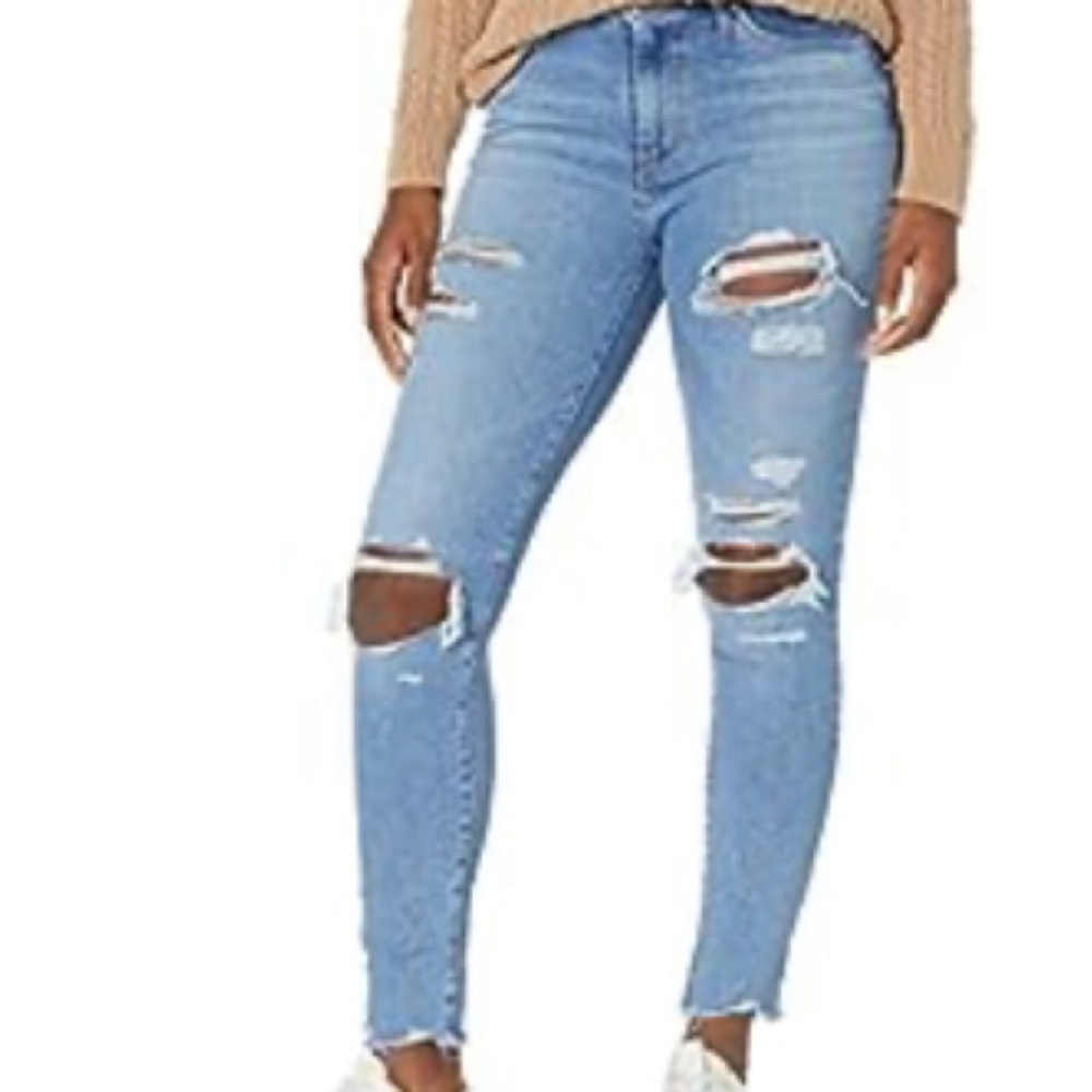 Levi’s distressed high rise skinny jeans